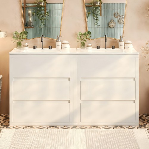 Double sink bathroom - double,