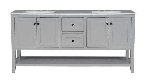 Gray double freestanding - 60",
